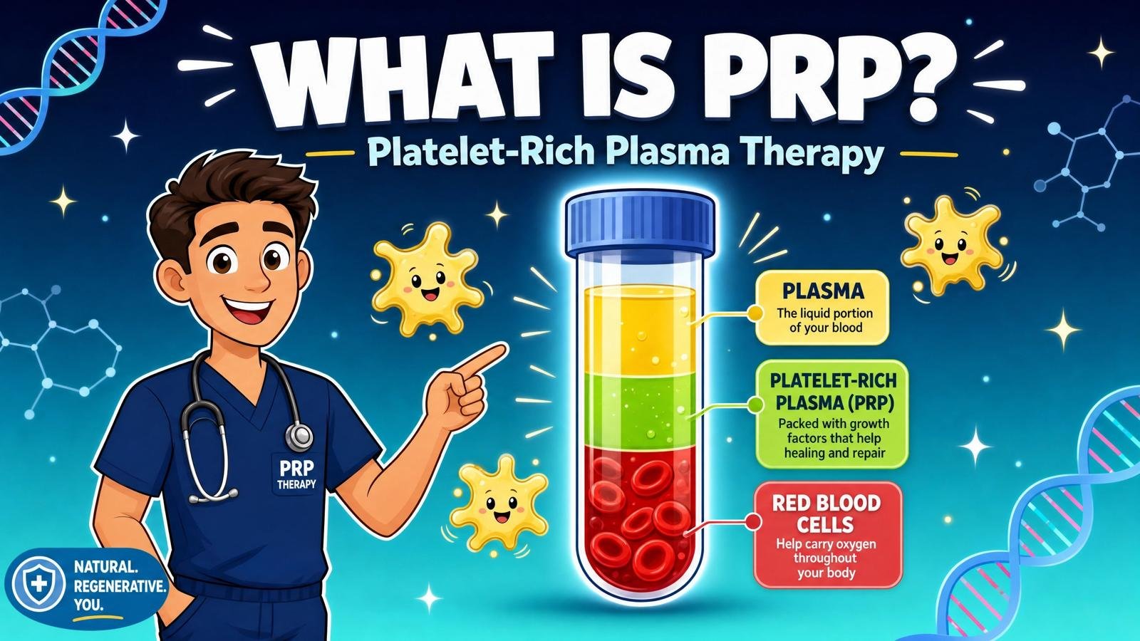 Physician administering a PRP injection into a patient's knee at a sports medicine clinic in Astoria, Queens NY